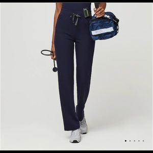FIGS SMALL PETITE HIGH WAIST NAVY BLUE